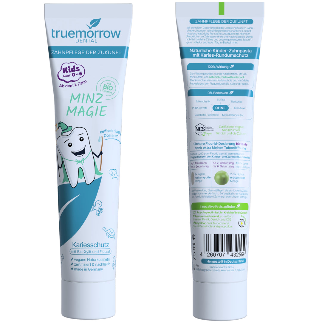 Kinder-Zahnpasta (mit Bio-Xylit und Fluorid)