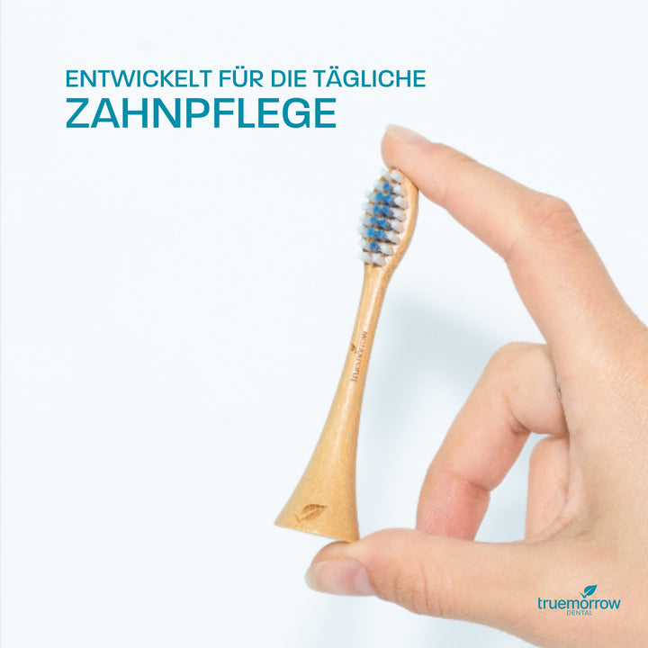 Aufsteckbürsten aus Bambus für happybrush Eco Vibe 3 Schallzahnbürsten