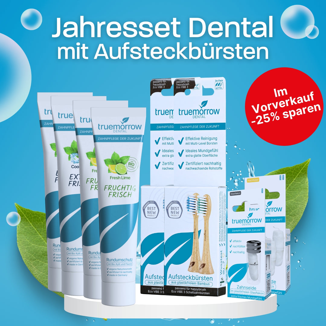 PRE-SALE: Jahresset Dental mit Aufsteckbürsten und Zahnpasta