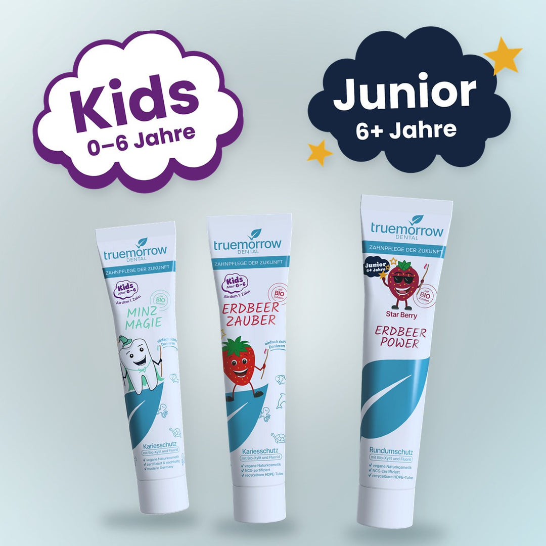 Kinderzahnpasta Kids und Junior