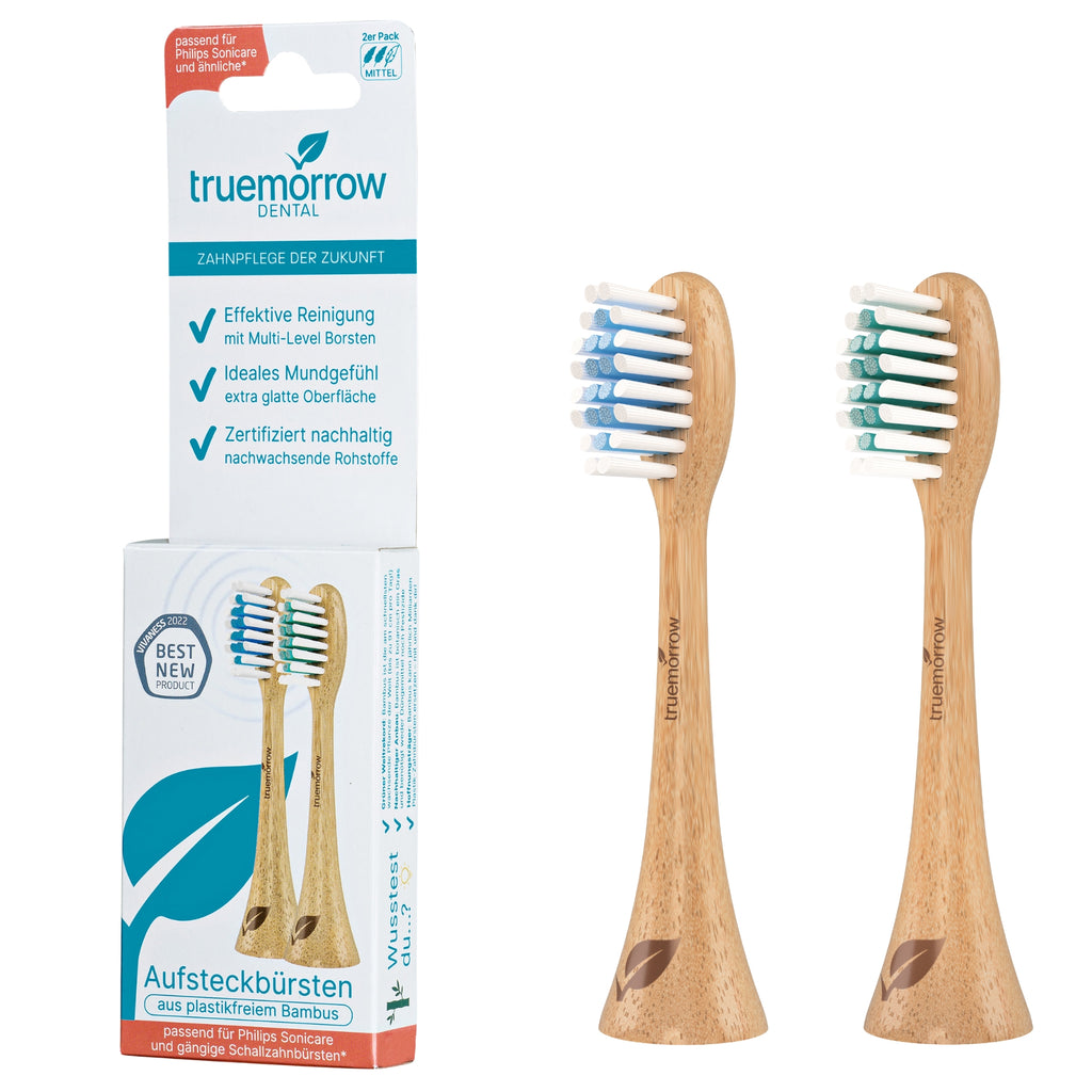 Aufsteckbürsten aus Bambus für Philips Sonicare Schallzahnbürsten –  truemorrow