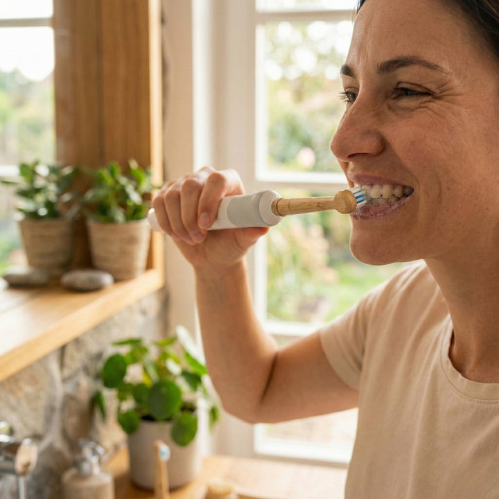 Aufsteckbürsten aus Bambus für rotierende Oral-B Zahnbürsten